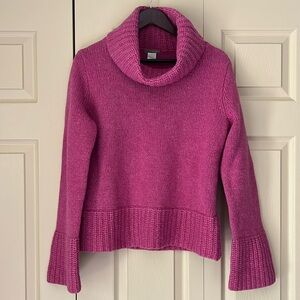 J. Crew Pink Sweater Size M Medium Cowl Vintage